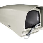 Wetterschutzgehäuse, 520mm, Sonnenschutzdach, Heizung, Lüfter, Wischer, 24VAC