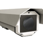 Wetterschutzgehäuse, 365mm, Sonnenschutzdach, Heizung 230V, für Wärmebildkamera