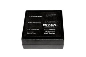PoE Tester, verbindet IP Kameras mit einem lokalen Notebook