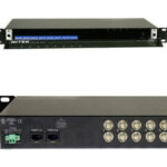 Zweidraht Empfänger, Video, Aktiv, 8 Kanäle, 19", RJ45, 12-24VAC/VDC