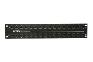 Überspannungsschutz für PoE+/ non-PoE Geräte, 16 Port, Gigabit, 2HE