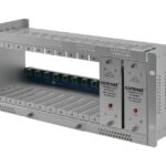 Gehäuse für elektronische Karten mit zwei eingebauten Netzteileinheiten von Comnet.