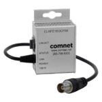 Kommunikationsgerät von ComNet mit Kabelanschluss und Firmeninformationen auf der Vorderseite.