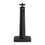 Ein schwarzer Kameraständer von Axis mit einem einstellbaren Schraubaufsatz.