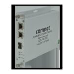 Ein Netzwerkgerät von ComNet mit Ethernet-Ports und SFP-Anschluss.