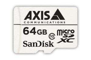 SanDisk 64GB microSDXC-Speicherkarte von Axis Communications, Klasse 10.