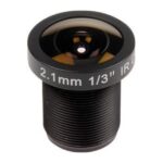 Objektiv mit der Aufschrift "2.1mm 1/3'' IR", geeignet für Infrarotanwendungen.