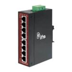 Ethernet Switch, 8 Ports, Gbit/s, DIN-Rail, unmanaged, -40°C ~ +75°C