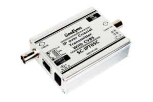 Medienkonverter, 1x Ethernet, 1x Analog über Koax, Sender, Empfänger, PoE, 500m