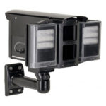Wetterschutzgehäuse, Infrarot Scheinwerfer, 2x850nm, für 2 Kameras, IP66, 12/24V
