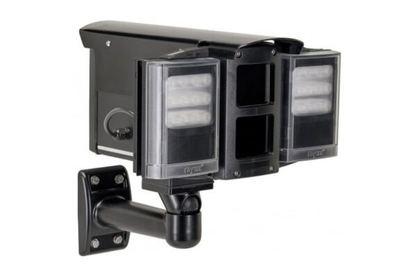 Wetterschutzgehäuse, Hybrid, IR 850nm und Weißlicht, für 2 Kameras, IP66, 12/24V