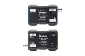 Medienkonverter Set, 1-Kanal, Ethernet über Koax, Sender, Empfänger, PoE, 1,8km