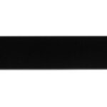 Schwarzes rechteckiges Objekt auf weißem Hintergrund.