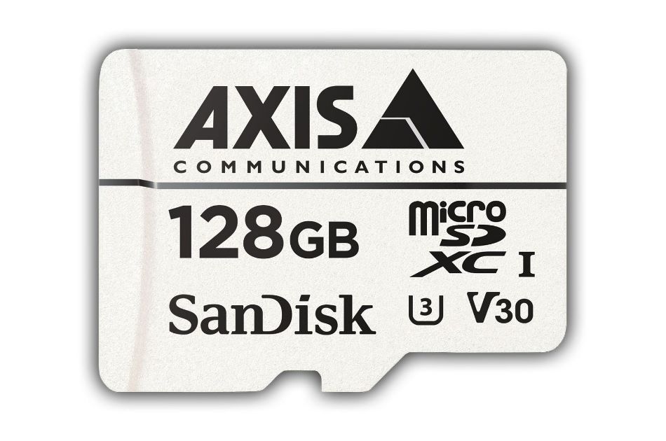 Speicherkarte, microSDXC, 128GB, Class 10, 50-80 MB/s, SD-Adapter, Axis zertifiziert