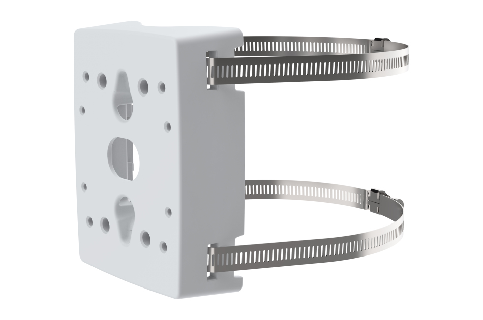 Mastmontage Adapter, außen, für Durchmesser von 50-150 mm, inkl. Montagebänder, IK10