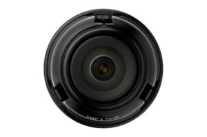 Eine Kameraobjektivansicht von vorne, mit der Beschriftung "5MP 3.7mm".