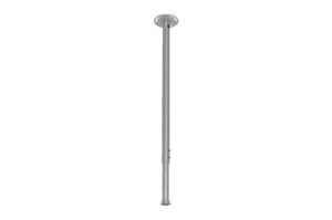 Metallische Stange, die zwischen Boden und Decke befestigt ist.