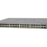 Gigabit Switch, L2, 48 Ports smart managed, stackable, PoE, 384W, 4xSFP