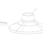 Pendant Mount Shroud Kit, für FLIR SAROS