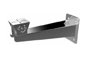 Wandhalterung aus Metall mit rechteckiger Montageschiene und befestigten Schrauben an beiden Enden.