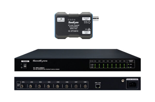 Medienkonverter, 8 Kanäle, Ethernet über Koax, Sender, Empfänger, Duplex, 1,8km