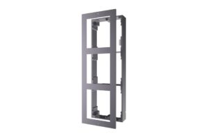 Einbaurahmen, Unterputz, 3 Module, schwarz, für Hikvision Intercom
