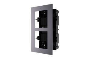 Einbaurahmen, Unterputz, 2 Module, anthrazit, für Hikvision Intercom