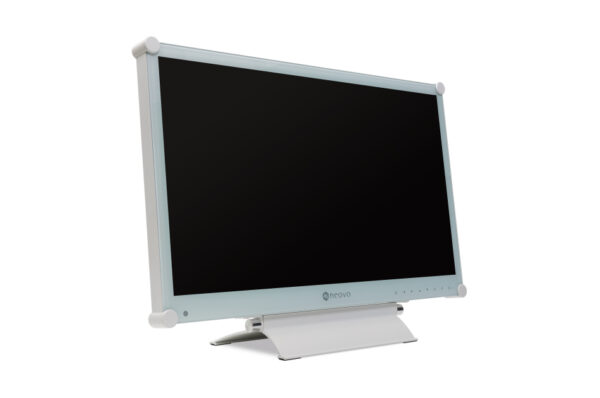 24” (61cm) LCD Monitor, 24/7, 1920x1080, HDMI, DVI-D, VGA, DisplayPort, FBAS, weiß