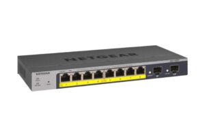 Gigabit Switch, L2, 10 Ports smart managed, PoE, 55W, 2x Gigabit Fiber