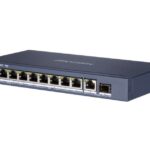 Ethernet Switch, unmanaged, 9x RJ45, 1x SFP, PoE 120W, 54VDC