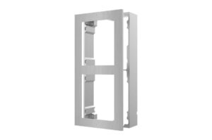 Einbaurahmen, Aufputz, 2 Module, Edelstahl, für Hikvision Intercom