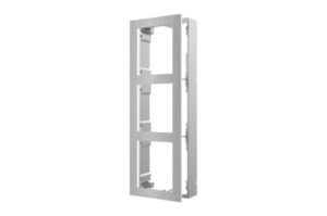 Einbaurahmen, Aufputz, 3 Module, Edelstahl, für Hikvision Intercom