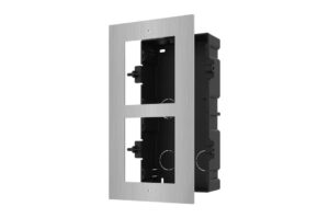 Einbaurahmen, Unterputz, 2 Module, Edelstahl, für Hikvision Intercom