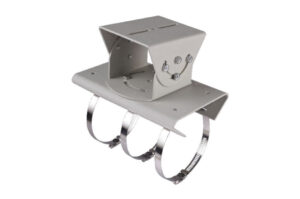 Masthalterung, horizontal, Stahl, Aluminium, grau, für Hikvision Kameras