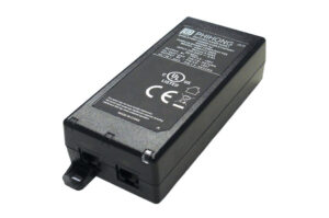 PoE Midspan, 1 Port, 60W, IEEE802.3bt, 56V, Gigabit, 90-264VAC, Innen