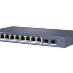 Ethernet Switch, smart managed 8x RJ45, 2x SFP, 230VAC, PoE 110W
