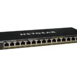 16-Port GB PoE+ unmanaged Switch, 183W, FlexPoE