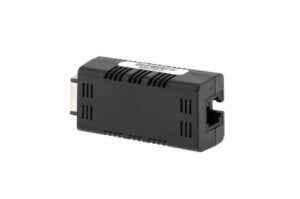 Adapter mit einem HDMI-Stecker und einem Ethernet-Anschluss.
