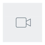 Video-Kamera-Symbol auf grauem Hintergrund.
