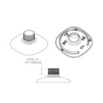 Technische Zeichnung eines Bauteils mit NPT-Gewinden, Kennzeichnung zur Abdeckung aller Gewinde, unterschiedliche Perspektivenansichten.