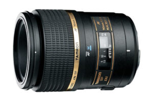 Tamron 90mm f/2.8 Di Macro-Objektiv, Seitenansicht.