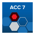Logo mit der Aufschrift "ACC 7" auf einem blauen Hintergrund und mehreren verschiedenfarbigen Sechsecken.