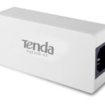 Tenda PoE30G-AT Adapter in Weiß mit PoE-Unterstützung.