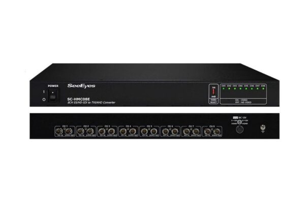 Signalwandler, HD-SDI, EX-SDI nach TVI, AHD, 8 Kanäle, 1920x1080, 230VAC