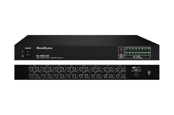 Signalwandler, HD-SDI, EX-SDI nach TVI, AHD, 16 Kanäle, 1920x1080, 230VAC