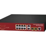 Ethernet Switch, Web Smart, 8x RJ45 (PoE), 2x SFP, 2x RJ45 (Upload)