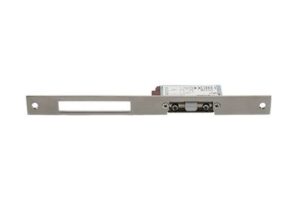 Einbau-Elektro-Türöffner mit langer Metallplatte.