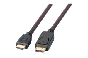 DisplayPort/HDMI Kabel, Full HD, A-A Stecker-Stecker, 3m, schwarz