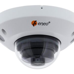 Überwachungskamera der Marke Eneo in gewölbtem Design.