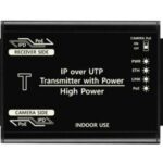 1-Kanal-IP Transmitter, Sender PoE über UTP, High Power (70W) ,Hohe Reichweite bis 800m